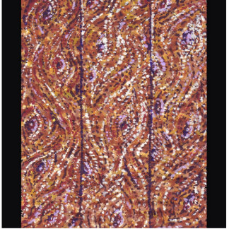 Wood Planks Pointillism Ornament Sculpture