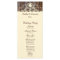 Wood Planks Shabby Lace Wedding Program