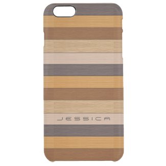 Wood Planks Stripes Uncommon Clearly™ Deflector iPhone 6 Plus Case