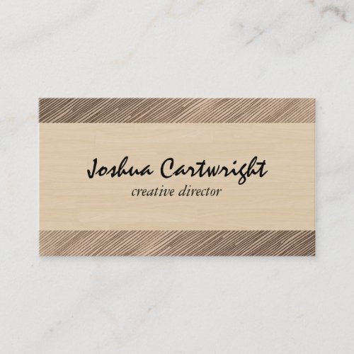 Wood Print Business Card