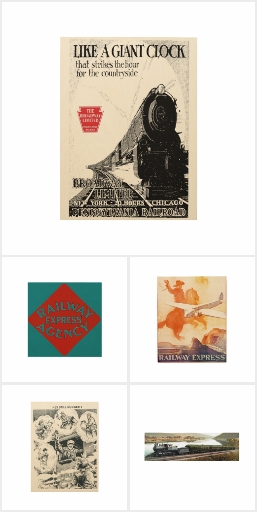 Wood Railroad + Train Prints Collection