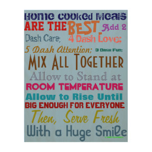 Wood Recipe Art - Top Recipe - Humor - Gifts