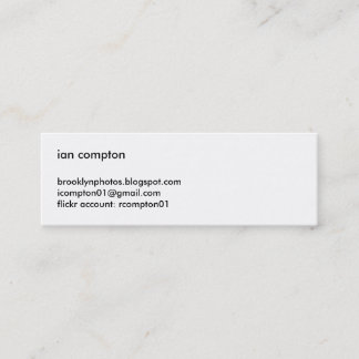 Wood & Reflection Mini Business Card