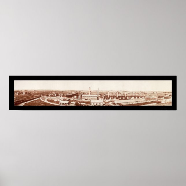 Wood River Refinery Photo 1908 Poster (Front)