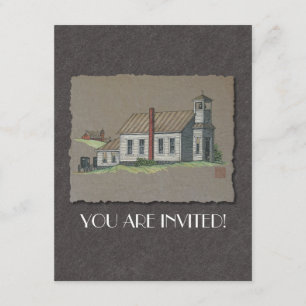 Wood Rural Church Invitation