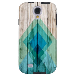 Wood Samsung galaxy s4 case Chevron Zig Zag Tribal
