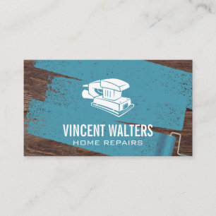 Wood Sander   Painter Roller  Business Card