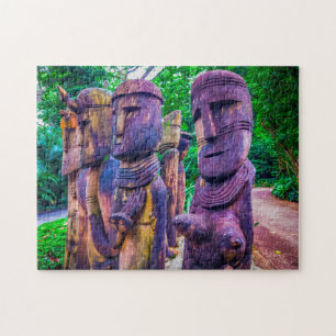 Wood Sculptures Singapore. Jigsaw Puzzle
