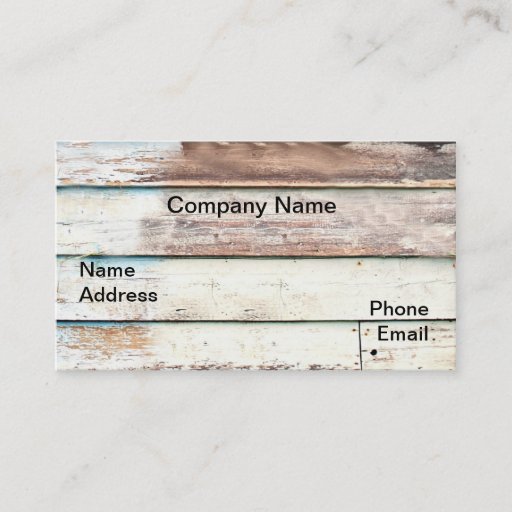 Customizable Wood Shack Wall Business Card 2