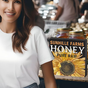 WOOD SIGN FOR FARMERS MARKET TABLE SUNFLOWER HONEY