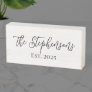 Wood Sign with Last Name Personalized Wedding Gift