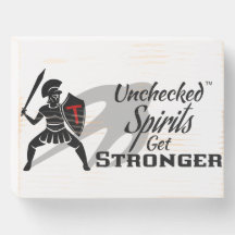 Wood Sign with Logo and Black Wording