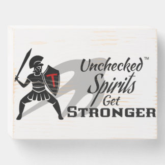 Wood Sign with Logo and Black Wording