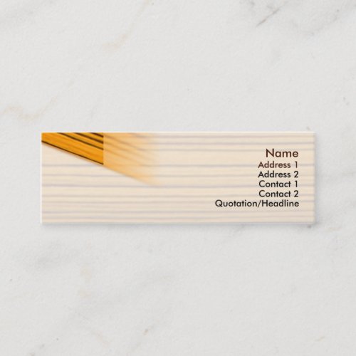 Wood - Skinny Business Card Template