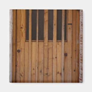 Wood Slats Beach Door Costa Brava Spain Magnet