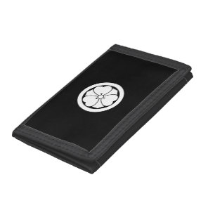 Wood sorrel with swords in circle 1 trifold wallet