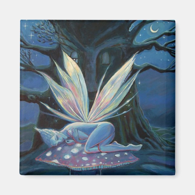 Wood Spirit, Faery art magnet (Front)