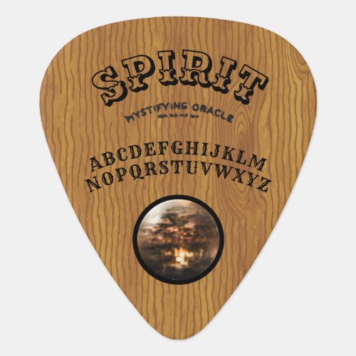 Wood Spirit Game Board Planchette Halloween Seance Guitar Pick