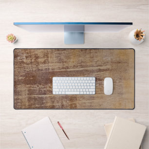 Wood Stain, A Gel Print Abstract Desk Mat