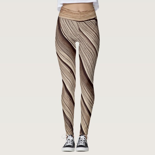 Wood Strips Leggings (Front)