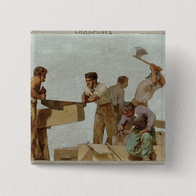 Wood Structure Button (Front)