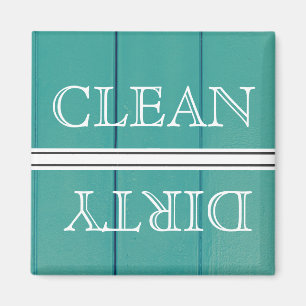 Wood Style Dishwasher Magnet Clean & Dirty