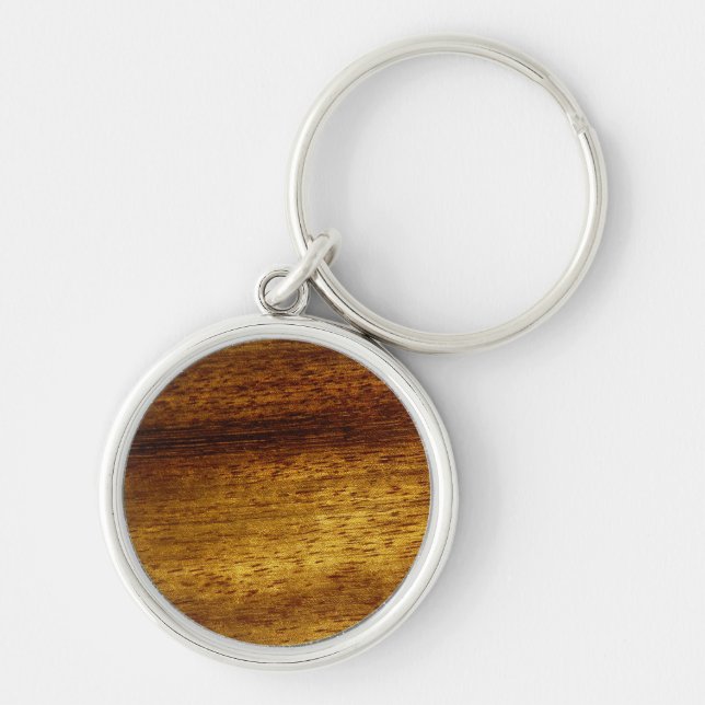 Wood teak keychain (Front)
