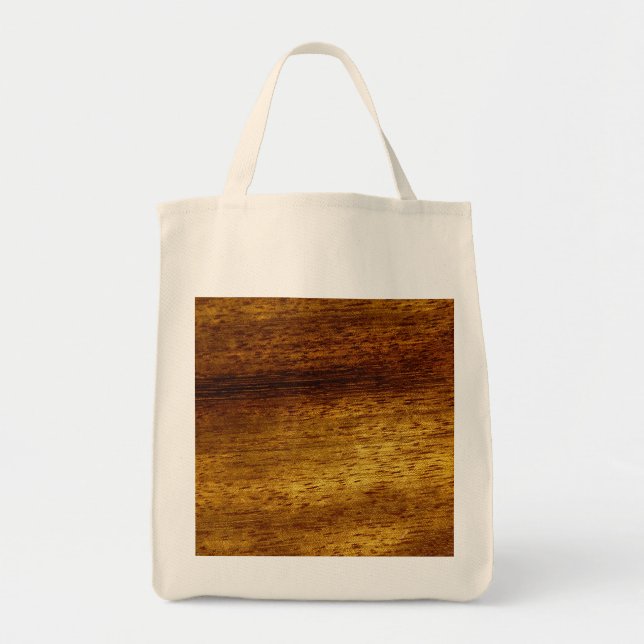 Wood teak tote bag (Front)
