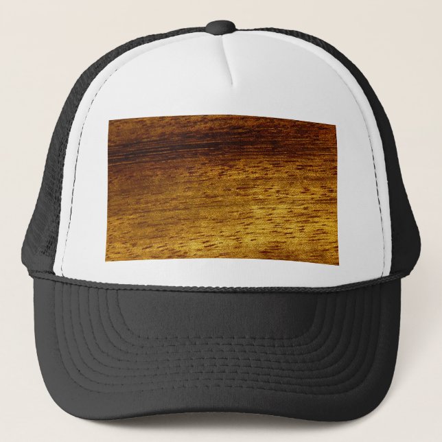 Wood teak trucker hat (Front)