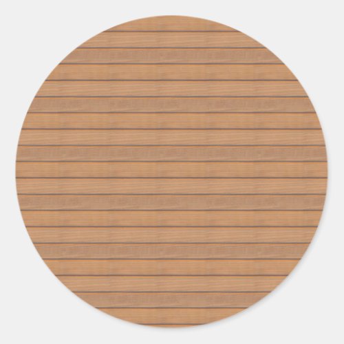 Wood Template Blank Elegant Trendy Nature Design Classic Round Sticker