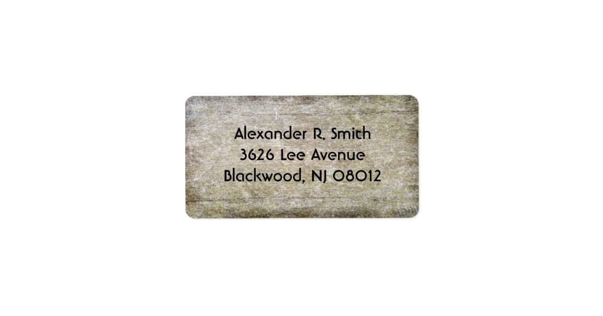 Wood Texture Address Labels | Zazzle