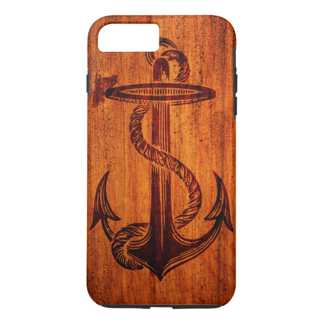 Wood Texture (Anchor) Case-Mate iPhone Case (Back)