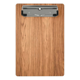 Wood Texture Background Design-35455 Mini Clipboard