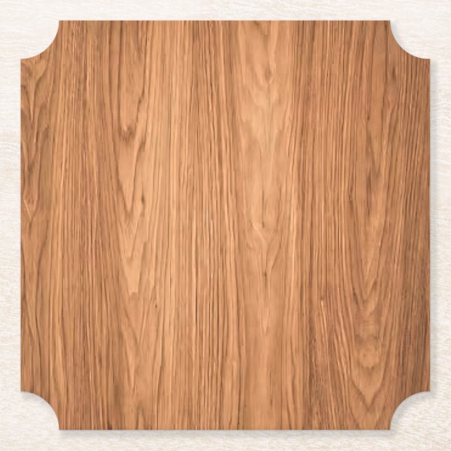 Wood Texture Background Design-35455 Paper Coaster (Front)