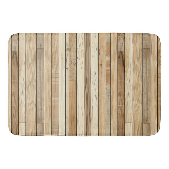 Wood Texture Bath Mat (Front)