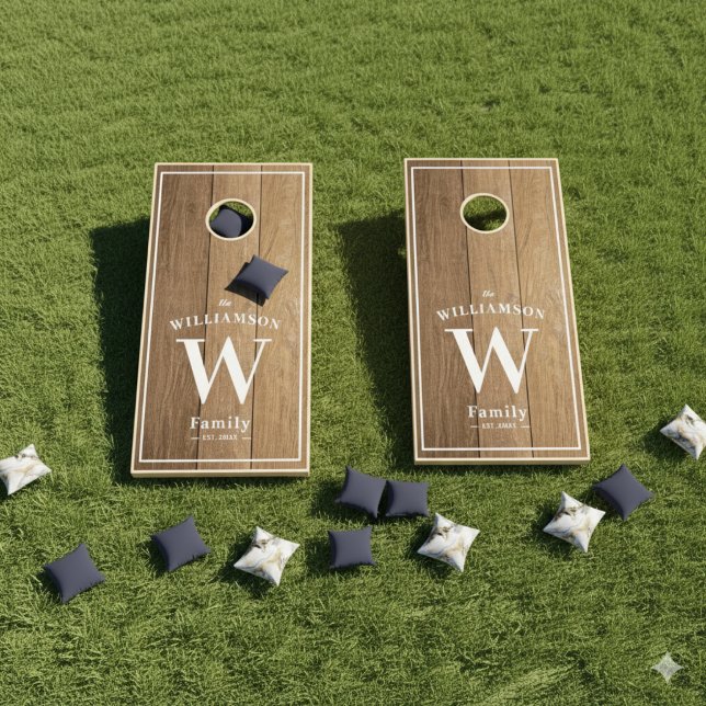 Wood Texture Brown Cornhole Set (Creator Uploaded)