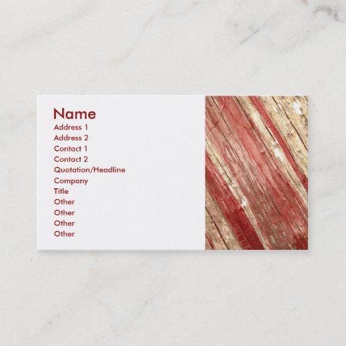 Wood Texture Business Card