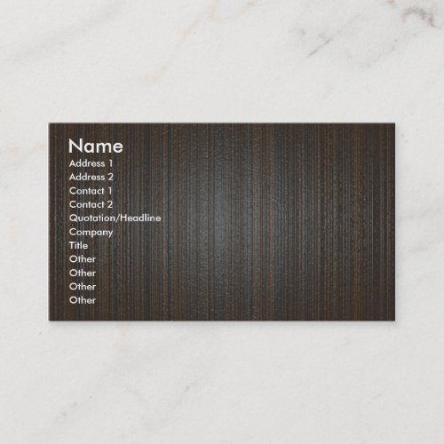 Wood texture business card