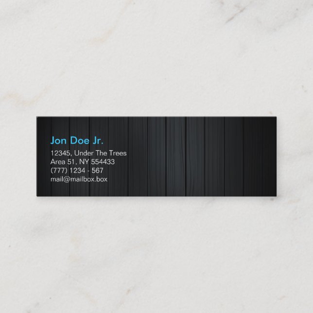 Wood texture business card (Front)