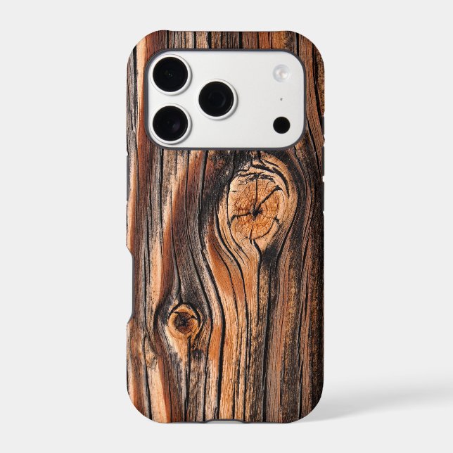 Wood Texture Cool Unique Iphone Case (Back)