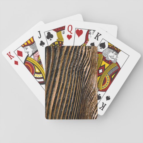 Wood Texture Cool Unique   Poker Cards