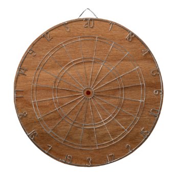 Wood Texture Dart Board by UDDesign at Zazzle