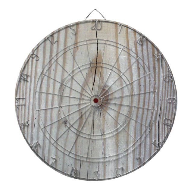 Wood Texture Dartboard With Darts (Front)