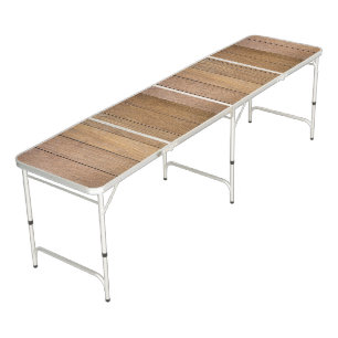 Wood texture Design Regulation Size Beer Pong