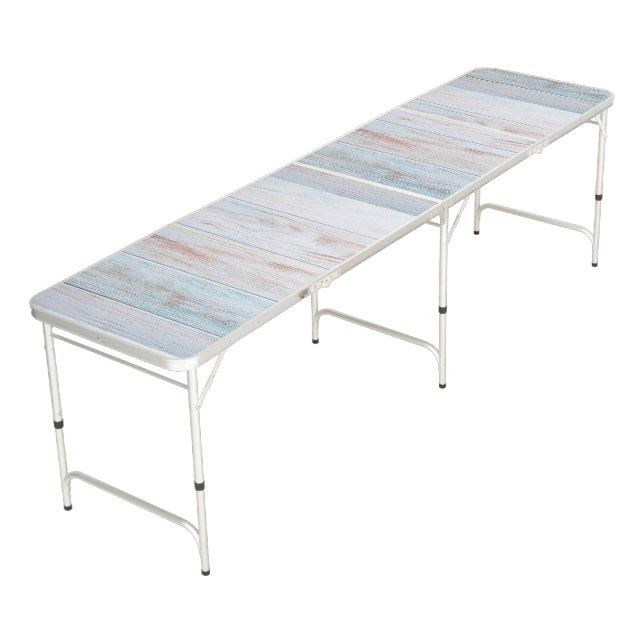 Wood texture Design Regulation Size Beer Pong Table (Angled)