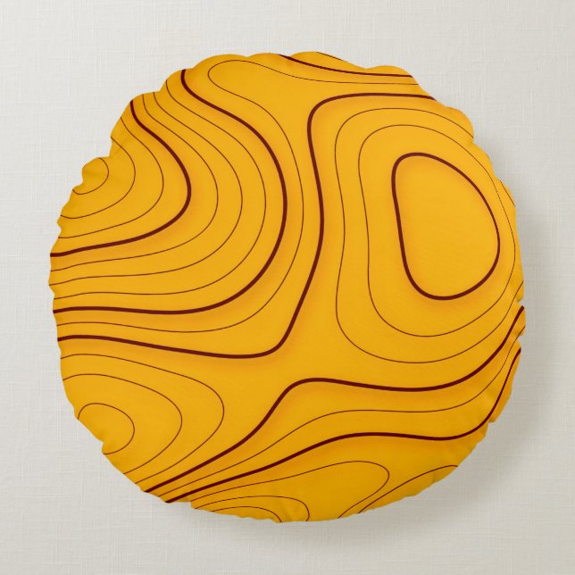 Wood texture, linear abstraction backgroundabstrac round pillow (Front)