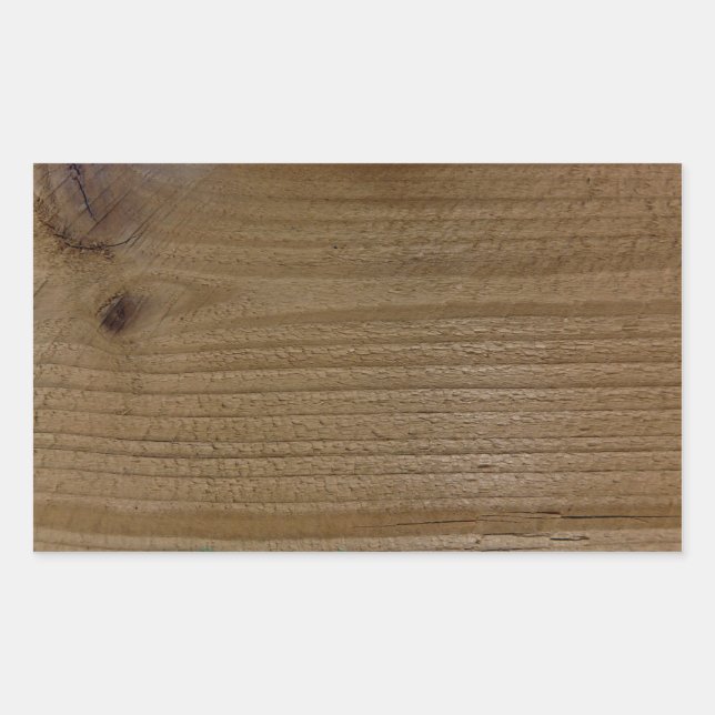 Wood texture of native timber rectangular sticker (Front)