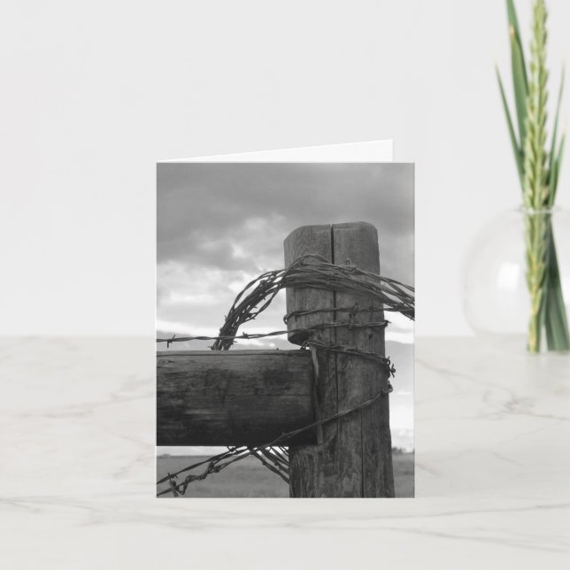 Wood & the Wire - 4" x 5.6" Notecard (Front)
