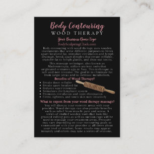 Wood Therapy Body Contouring FAQ Information Business Card