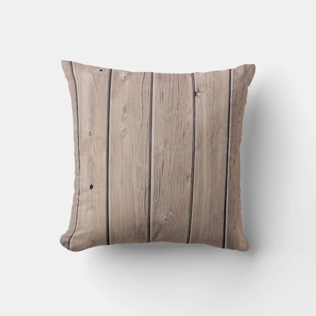 wood throw pillow (Front)